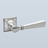 Decorative lever with knurled band & beading