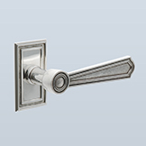 Edwardian style lever: 4-7/16" l., 1-5/8" P