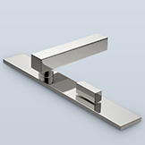 Rectangular block lever