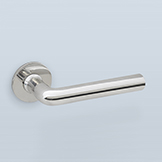 Antique cylindrical lever with curved corner