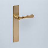 Neoclassical lever with knurled band, beaded shaft, 4-3/4" lgh, 1-3/4" pro