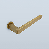 Modern lever with curved undergrip