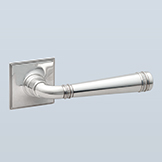 Traditional lever with two knurled rings