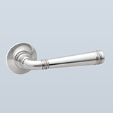 Traditional lever with two knurled rings
