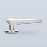 Italian tapered lever with concave face, 4-7/8" overall length