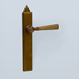 Neoclassical lever with two thin bands and filigreed cap
