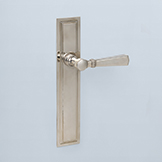 Neoclassical lever with plain band and plain cap
