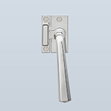Octagonal profile lever casement fastener