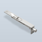 Flush bolt with push action