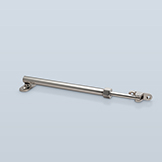 Casement stay with locking nut