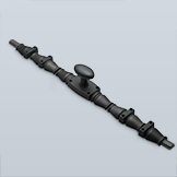 Dark fluted end