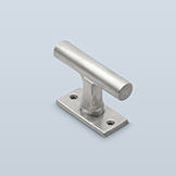 T-shaped casement fastener/internal mechanism with visible screws