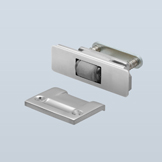 Roller latch with concealed screws on body