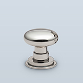 Pull based on antique glass knob
