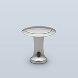 Round wafer pull with raised center