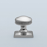 Domed cabinet pull with knurling
