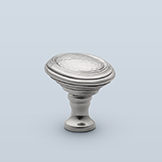 French oval cabinet pull with hammered surface