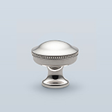 Round Georgian pull with beaded edge