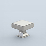 Stepped square pull with flared shaft