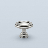 Concave pull with knurled flat perimeter