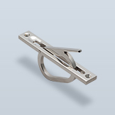 Pocket door edge pull with oval handle
