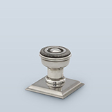 Cabinet pull with knurled face