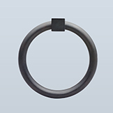 Round ring pull with square base