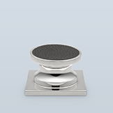 Cabinet pull with insert panel and backplate
