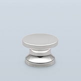 Cabinet pull with hourglass base
