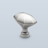 Faceted octagonal knob with beaded base