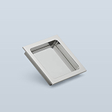 Square recessed pull