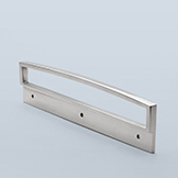 Edge pull, minimalist, curved handle