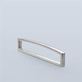 Curved-window pull, back-mounted