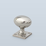 Egg-shaped pull with sloped shaft
