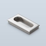 Recessed pull with pillowed edge